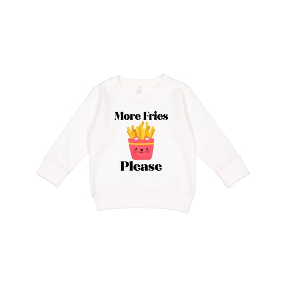 Inktastic Funny French Fry More Fries Toddler Sweatshirt