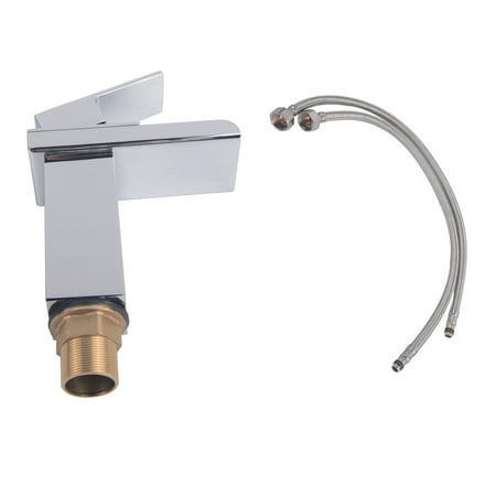 Modern Waterfall Sink Faucet Single Handle Mixer Tap for Bathroom Kitchen 6.3"