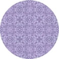 thumbnail image 1 of Ahgly Company Machine Washable Indoor Round Transitional Medium Purple Area Rugs, 3' Round, 1 of 7