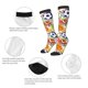 thumbnail image 3 of Fotbe Balls Calcetas Divertidas Estampadas para Hombre y Mujer, Calcetas de Algodón hasta la Rodilla para Caminar, Correr, Enfermería y Embarazo, 3 of 6