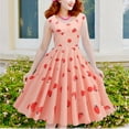 thumbnail image 4 of Womens Spring Dresses Spring Summer Green Fresh Cute Sweet Strawberry Print Party Comfort Plus Size Summer Dresses, 4 of 6