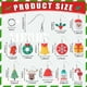 thumbnail image 2 of Kit para hacer aretes navideños con diamantes Remuuly, 12 pares, 2 of 6