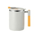 thumbnail image 2 of Mouliraty Stainless Steel Mug With Lid And Handle - 450ML Reusable Double Layer Insulated Thermal Mug For Home - Office And Travel Coffee Mug Breakfast Cups, 2 of 7