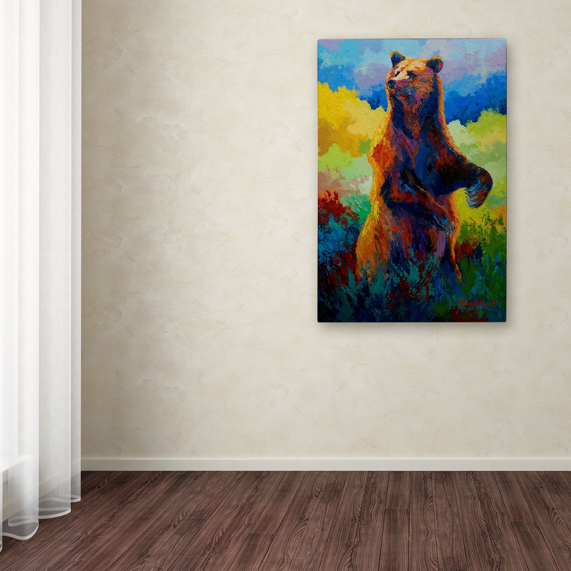 Trademark Fine Art 'I Spy Grizz' Canvas Art by Marion Rose