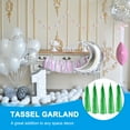 thumbnail image 5 of Uxcell Tassel Garland Banner Tissue Paper Tassels Party Decorations DIY Kits for Wedding Birthday Dark Green, 5 of 6