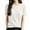 Sweater 488# White, variant on oqasdz Women's Sweaters Short Sleeve Crew Neck Summer Fall Lightweight Sweaters Tunic Tops Business Blouses Fashion Casual Relaxed Fit