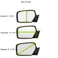 thumbnail image 2 of Burco 2541 Driver Side Flat Replacement Mirror Glass for Mazda 929, 2 of 3