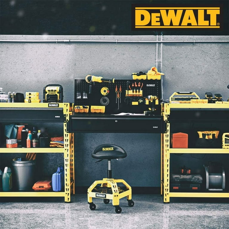 DeWalt Adjustable Creeper Shop Stool w/ Casters DXSTAH025, Garage