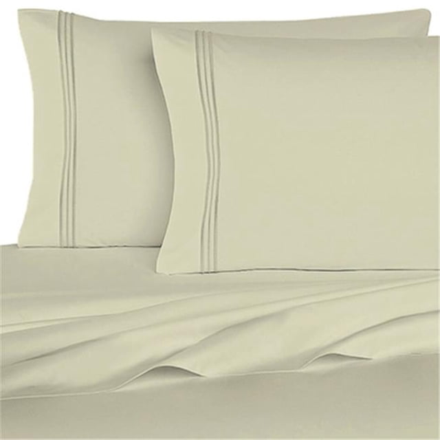 BedClothes 1800 Series 6 Piece Sheet Set - Khaki - Full