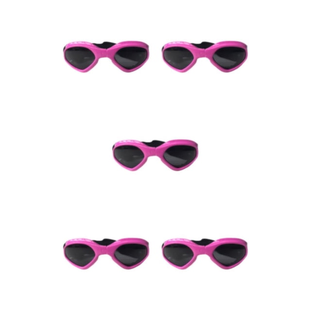 Gafas de Sol para Mascotas Methold 1 Par Adorables Gafas de Snowboard Al Aire Libre Rosa Type2 NO2