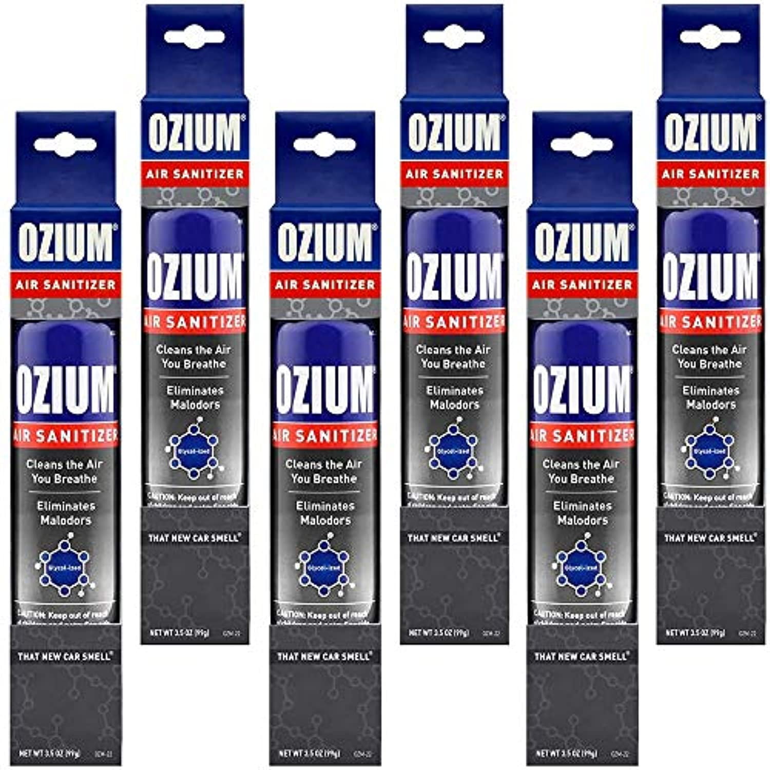 Ozium Air Sanitizer 3.5 Oz Spray, That New Car Smell (6)