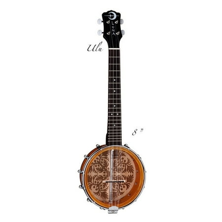 Luna Ulu 8-Inch Concert Banjolele, UKE B8 ULU