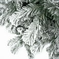 thumbnail image 6 of Favory 7.5ft Slim Snow Flocked Christmas Tree with Lights,Realistic Frosted Skinny Pencil Prelit with 1102 Branch Tips, 350 Warm Lights & Metal Stand, Aritificial Tree, 6 of 11