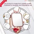 thumbnail image 4 of Majestique Table Top Double Side Makeup Mirror (190 Gm) Rose Gold, 4 of 5