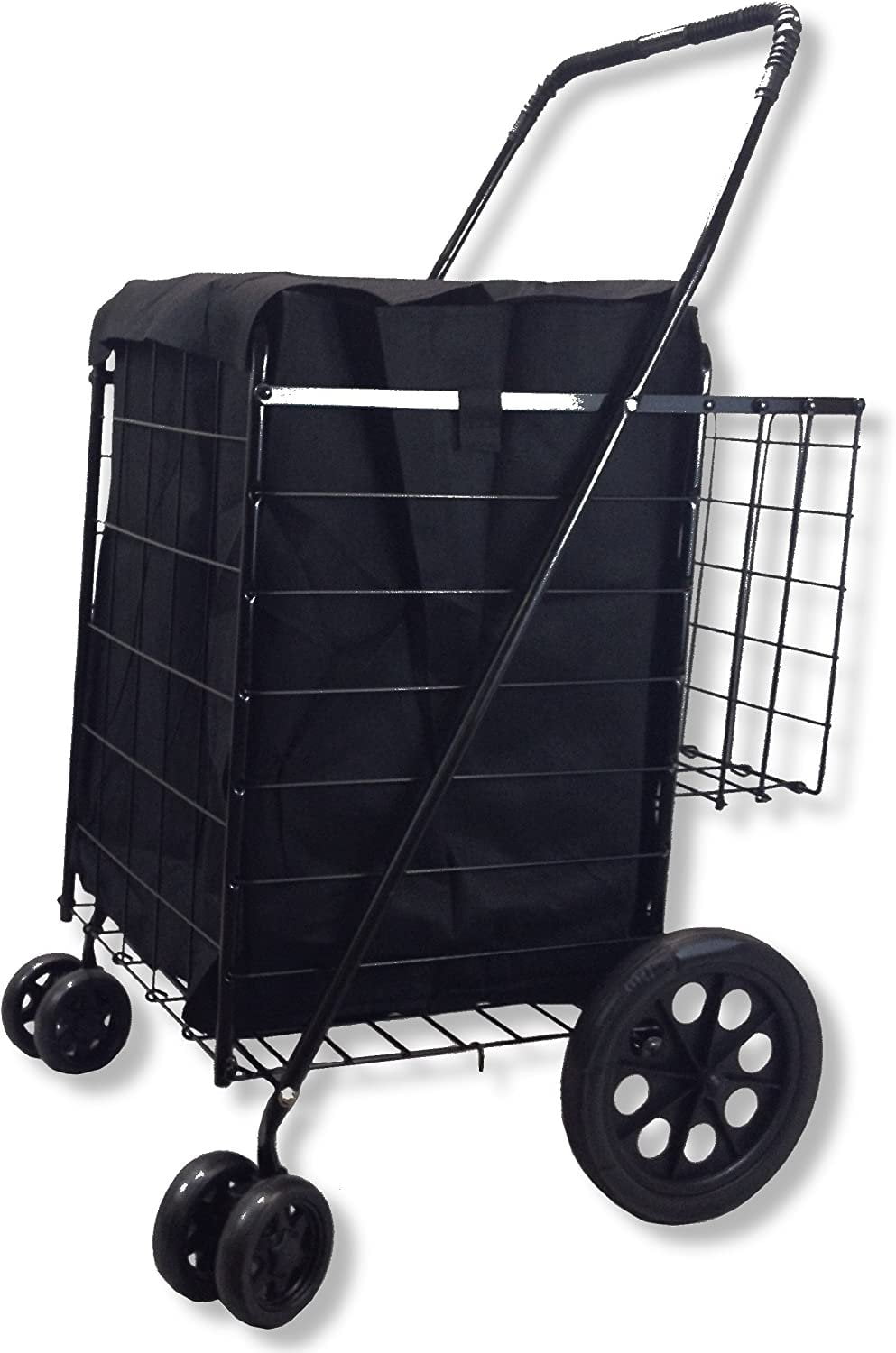 jumbo shopping cart with double basket