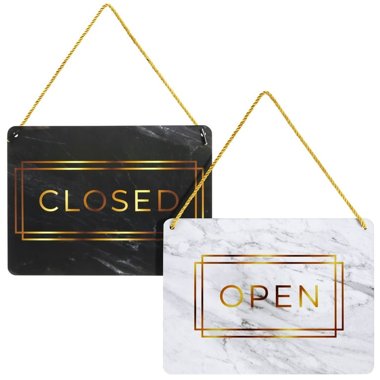 Open Closed Signs for Business, Reversible Come In Sign or Closed Sign, 11  x 8
