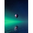 thumbnail image 2 of Hamiti, Bess 11x14 White Modern Wood Framed Museum Art Print Titled - Balloon On Lake Batllava, 2 of 4