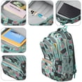 thumbnail image 4 of Bichon Dog Blue Florals Backpack for School,Cute School Bag,Schoolbag with Adjustable Shoulder Straps & Padded Back,16.9 Inch, 4 of 5