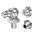 thumbnail image 4 of Unique Bargains Raccord Hydraulique en Acier Inoxydable 304 90 Degrés Filetage M6 x 1mm Lot de 5, 4 of 5