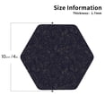 thumbnail image 2 of Lsque Beautiful Roses Pattern 4" Drink Coasters Set of 4, PVC Leather Absorbent Coasters, Table Coaster Set Decorative Coffee Cup Coasters Housewarming Gift -Hexagon, 2 of 6