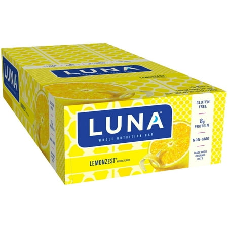 Clif Luna Whole Nutrition Bar Lemonzest -- 15 Bars