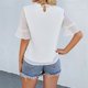 thumbnail image 4 of Moda mujer verano media manga pulóver sólido Casual blusa Tops Fridja ghk2420, 4 of 4