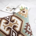 thumbnail image 5 of Phantoscope Cotton Embroidery Series Decorative Throw Pillow, 18" x 18", Green/Brown, 4 Pack, 5 of 5