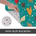thumbnail image 6 of Picia Hens And Rooster Pattern Flannel Doormat – 16x24 Inch Non-Slip Indoor Mat, Absorbent & Quick-Dry Rug for Entryway, Bathroom, Kitchen, and Bedroom, Machine Washable, 6 of 7