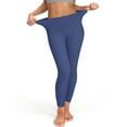 thumbnail image 4 of No Front Seam Yoga Leggings for Women - 22" / 23" High Waist Buttery Soft Lounge Yoga Pants Dark Blue L, 4 of 6