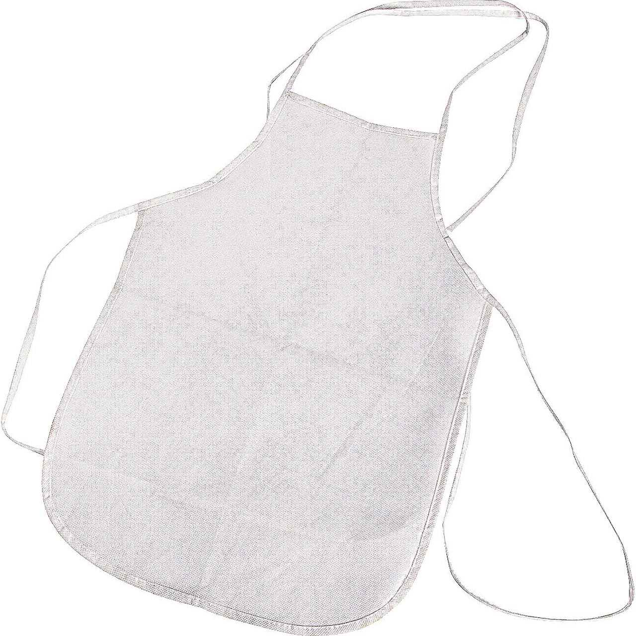 Do It Yourself White Poly Nonwoven Childs Apron - Craft Kits - 12 Pieces