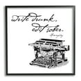 thumbnail image 2 of Stupell Industries Vintage Hemmingway Script Quote Classic Typewriter Motif Framed Wall Art, 17 x 17, Design by Amy Brinkman, 2 of 5