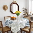 thumbnail image 3 of Blue Coral Coastal Table Cloth Waterproof Tablecloths, Summer Beach Ocean Starfish Conch Tablecloth Dining Table Cover for Kitchen Party Tabletop Outdoor, Square Tablecloth 54x54 Inch, 3 of 9