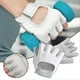 thumbnail image 4 of Ventilated Weight Lifting Gym Workout Fingerless Gloves Multi-function Half Fingers Exercise Training Gym Gloves for Men, 4 of 5