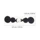 thumbnail image 2 of WEUVEB 10Pares Decorativos Negros Para Ropa Y Disfraces Estilo Han Con Acabado Resistente, 2 of 6