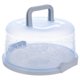 thumbnail image 1 of 1Pc Buckle Round Cake Carrier with Handle Portable Handy Cupcake Holder Tray, 1 of 4