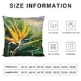 thumbnail image 5 of Orinice Bird of Paradise Flower Graphic Decorative Pillow Cover for Home Couch Living Room Bed Sofa 24x24in, 5 of 5
