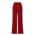 thumbnail image 4 of Timegard Plus Size Pants for Women High Waist Fall Travel Vacation Casual Loose Trousers Solid Color, 4 of 7