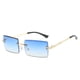 thumbnail image 3 of Gafas de sol cuadradas sin marco, gafas de sol de moda, gafas de sol de tendencia femenina, 3 of 5