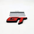 thumbnail image 3 of Chrome Metal GT Logo Car Front Grile Emblem Premium 3D Grand Tourer Auto Grill Badge (Black&Red) 6.4 x 3.8 x 0.6cm ZHEYU, 3 of 9