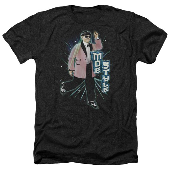 Three Stooges - Moe Style - Heather Short Sleeve Shirt - Small