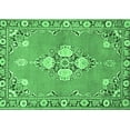 thumbnail image 1 of Ahgly Company Indoor Rectangle Persian Emerald Green Traditional Area Rugs, 2' x 5', 1 of 4
