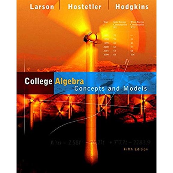 Pre-Owned College Algebra: Concepts and Models (Hardcover) 061849281X