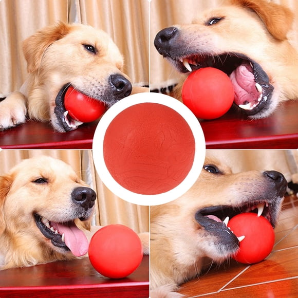 Pelota de entrenamiento para mascotas, pelota de goma maciza, pelota interactiva para mascotas, pelota masticable para mascotas, mejora tu experiencia