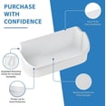 thumbnail image 4 of 2 compartimentos de puerta compatibles con el reemplazo de estante de refrigerador Frigidaire | Piezas de repuesto Frigidaire | Reemplazo de estante de puerta Frigidaire, 4 of 7