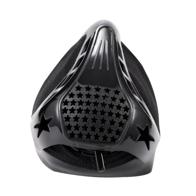 Máscara de ejercicio de la máscara de fitness de resistencia ajustable para el ciclismo Cardio Fitness Negro