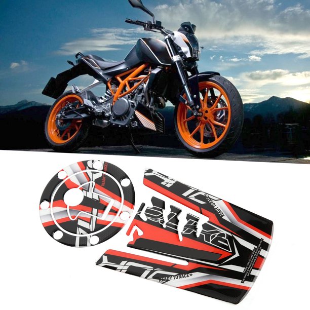 Calcomanía Reflectante Para Tanque De Combustible, Pegatina Para Tapa De Gasolina, Decoración Elegante Naranja Y Negro Para Motocicleta