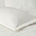 thumbnail image 4 of Madison Park Bedding King Size Modern Bedroom Decor Embroidered Medallion Soft Faux Fur Duvet Cover Set, Ivory, 4 of 11