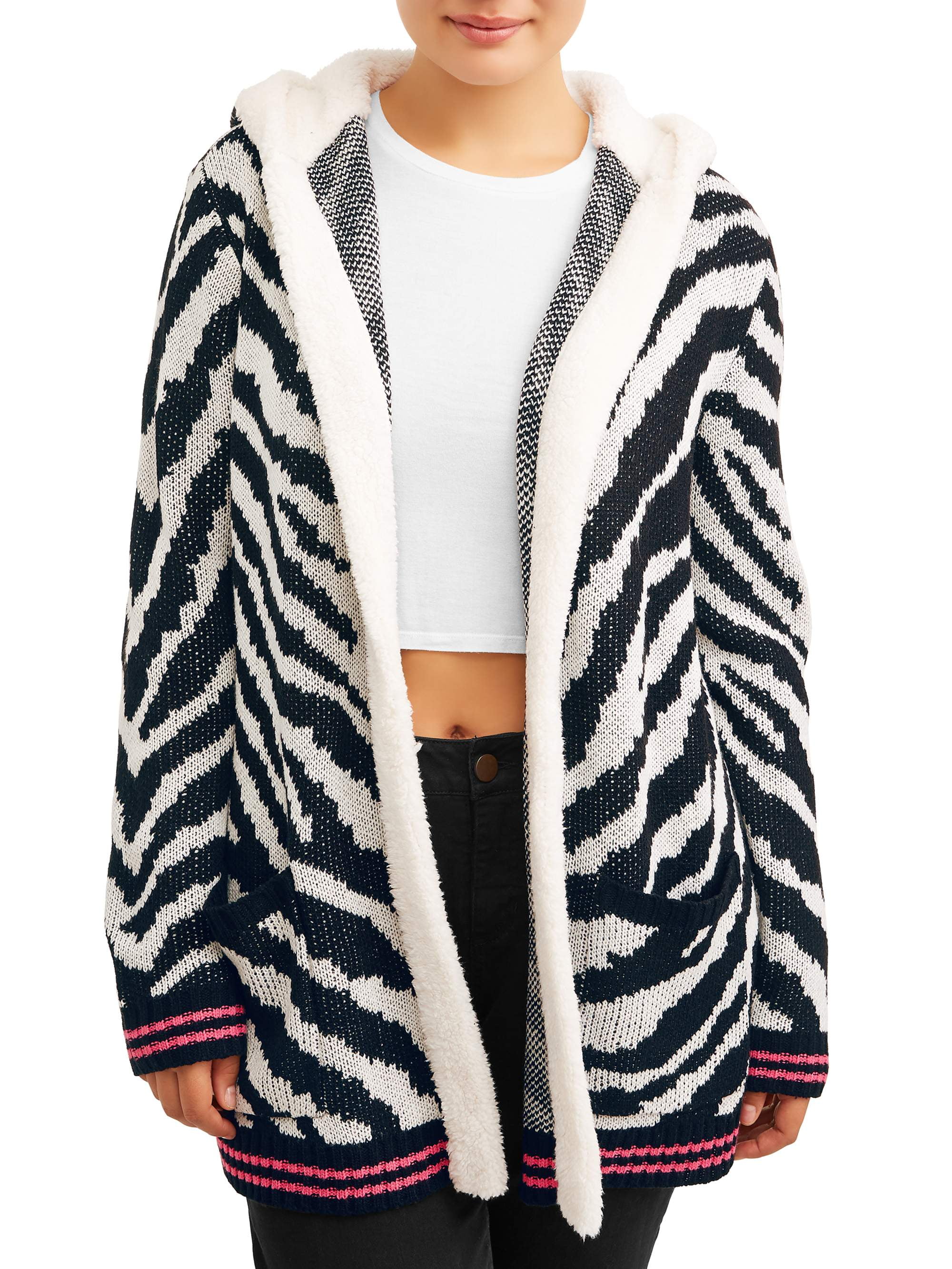 plus size sherpa cardigan