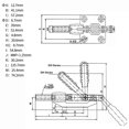 thumbnail image 2 of 2Pcs Toggle Latch Clamp Efficient Hold Down Clamp with 500Lbs Holding Capacity Fast Release Toggle Latch for Woodworking, 2 of 5