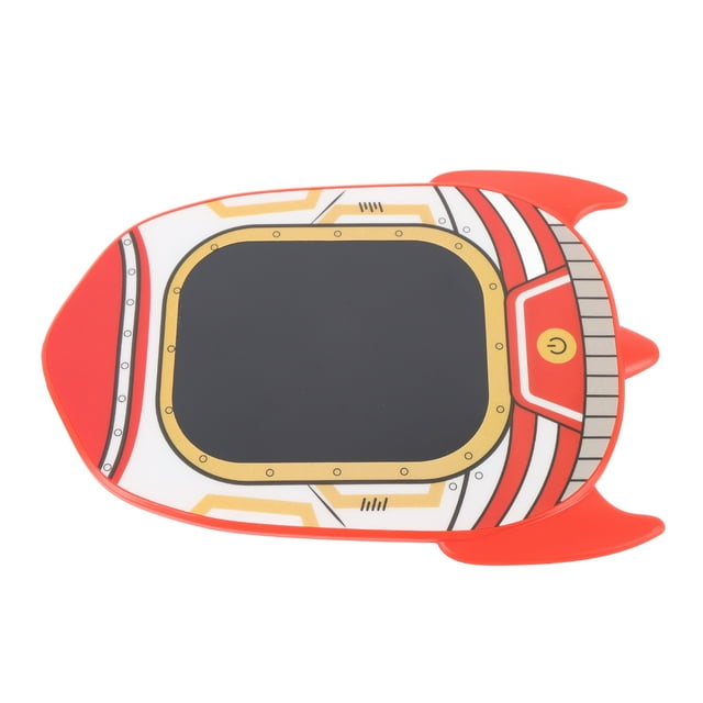 Tablero de Escritura Electónica, Tableta de Escritura Lcd de 6.5 Pulgadas Con forma de Cohete de Dibujos Animados para viajar